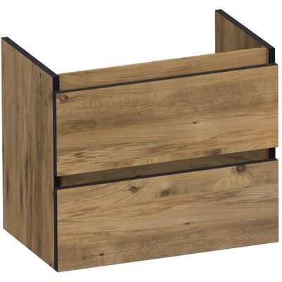 Brauer Joy Edge - Onderkast Ondiep - 60 cm - met 2 Softclose Lades Greeploos en 1 Sifon Uitsparing - Chateau Brauer Joy Edge - Onderkast Ondiep - 60 cm - met 2 Softclose Lades Greeploos en 1 Sifon Uitsparing - Chateau