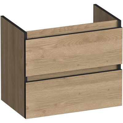 Brauer Joy Edge - Onderkast Ondiep - 60 cm - met 2 Softclose Lades Greeploos en 1 Sifon Uitsparing - Sunlit Brauer Joy Edge - Onderkast Ondiep - 60 cm - met 2 Softclose Lades Greeploos en 1 Sifon Uitsparing - Sunlit