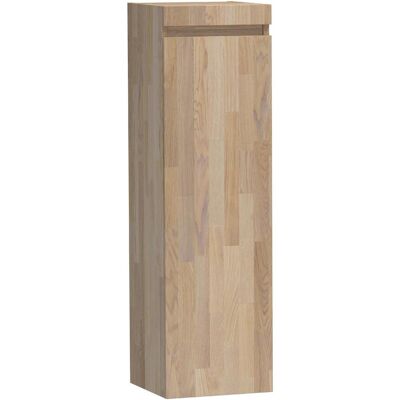 Brauer Joy - Hoge Kast - 120 cm - 1 Deur - Greeploos - Rechtsdraaiend - Vingerlas Eiken Grijs Brauer Joy - Hoge Kast - 120 cm - 1 Deur - Greeploos - Rechtsdraaiend - Vingerlas Eiken Grijs