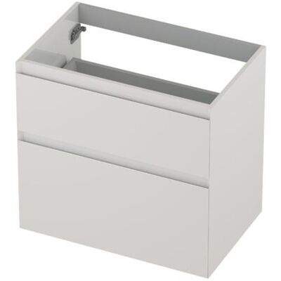 INK - Onderkast 2 Laden Greeploos Gelakt 45gr A-symmetrisch - 700x450x650 Mm - Hoogglans Wit INK - Onderkast 2 Laden Greeploos Gelakt 45gr A-symmetrisch - 700x450x650 Mm - Hoogglans Wit