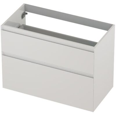INK - Onderkast 2 Laden Greeploos Gelakt 45gr A-symmetrisch - 900x450x650 Mm - Hoogglans Wit INK - Onderkast 2 Laden Greeploos Gelakt 45gr A-symmetrisch - 900x450x650 Mm - Hoogglans Wit