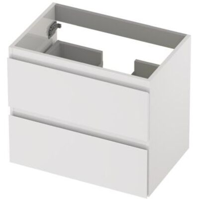 INK - Onderkast 2 Laden Greeploos Gelakt - 600x400x520 Mm - Hoogglans Wit INK - Onderkast 2 Laden Greeploos Gelakt - 600x400x520 Mm - Hoogglans Wit
