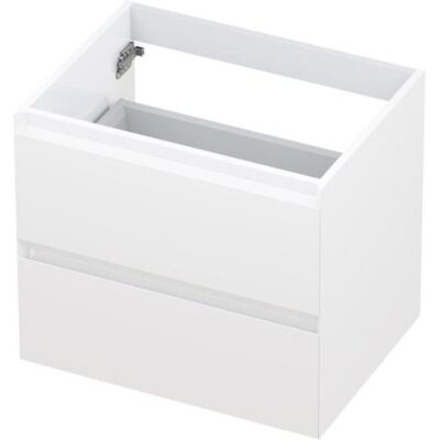 INK - Onderkast 2 Laden Greeploos Gelakt - 600x450x520 Mm - Hoogglans Wit INK - Onderkast 2 Laden Greeploos Gelakt - 600x450x520 Mm - Hoogglans Wit
