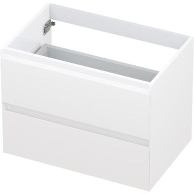 INK - Onderkast 2 Laden Greeploos Gelakt - 700x450x520 Mm - Hoogglans Wit INK - Onderkast 2 Laden Greeploos Gelakt - 700x450x520 Mm - Hoogglans Wit