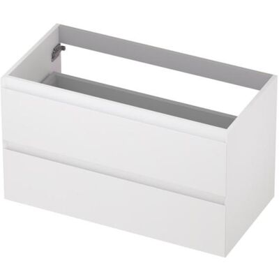 INK - Onderkast 2 Laden Greeploos Gelakt - 900x450x520 Mm - Hoogglans Wit INK - Onderkast 2 Laden Greeploos Gelakt - 900x450x520 Mm - Hoogglans Wit