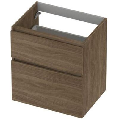 INK - Onderkast 2 Laden Greeploos Hout Decor met Houten Keerlijst A-symmetrisch - 600x450x650 Mm - Zuiver Eiken INK - Onderkast 2 Laden Greeploos Hout Decor met Houten Keerlijst A-symmetrisch - 600x450x650 Mm - Zuiver Eiken