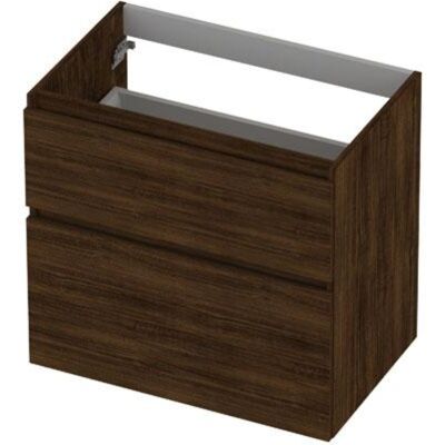 INK - Onderkast 2 Laden Greeploos Hout Decor met Houten Keerlijst A-symmetrisch - 700x450x650 Mm - Koper Eiken INK - Onderkast 2 Laden Greeploos Hout Decor met Houten Keerlijst A-symmetrisch - 700x450x650 Mm - Koper Eiken