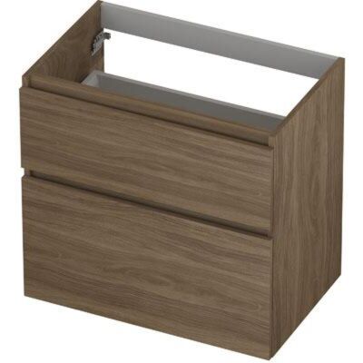 INK - Onderkast 2 Laden Greeploos Hout Decor met Houten Keerlijst A-symmetrisch - 700x450x650 Mm - Zuiver Eiken INK - Onderkast 2 Laden Greeploos Hout Decor met Houten Keerlijst A-symmetrisch - 700x450x650 Mm - Zuiver Eiken