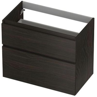 INK - Onderkast 2 Laden Greeploos Hout Decor met Houten Keerlijst A-symmetrisch - 800x450x650 Mm - Intens Eiken INK - Onderkast 2 Laden Greeploos Hout Decor met Houten Keerlijst A-symmetrisch - 800x450x650 Mm - Intens Eiken