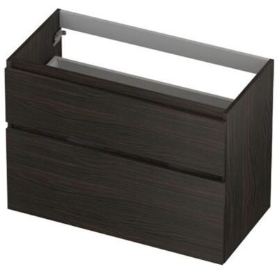 INK - Onderkast 2 Laden Greeploos Hout Decor met Houten Keerlijst A-symmetrisch - 900x450x650 Mm - Intens Eiken INK - Onderkast 2 Laden Greeploos Hout Decor met Houten Keerlijst A-symmetrisch - 900x450x650 Mm - Intens Eiken