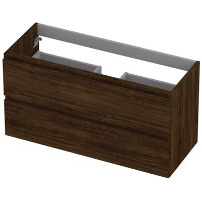 INK - Onderkast 2 Laden Greeploos met Houten Keerlijst - 1000x400x520 Mm - Koper Eiken INK - Onderkast 2 Laden Greeploos met Houten Keerlijst - 1000x400x520 Mm - Koper Eiken