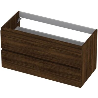 INK - Onderkast 2 Laden Greeploos met Houten Keerlijst - 1000x450x520 Mm - Koper Eiken INK - Onderkast 2 Laden Greeploos met Houten Keerlijst - 1000x450x520 Mm - Koper Eiken