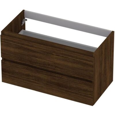 INK - Onderkast 2 Laden Greeploos met Houten Keerlijst - 900x450x520 Mm - Koper Eiken INK - Onderkast 2 Laden Greeploos met Houten Keerlijst - 900x450x520 Mm - Koper Eiken