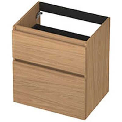 INK - Onderkast 2 Laden Greeploos met Houten Keerlijst A-symmetrisch - 600x450x650 Mm - Blank Eiken INK - Onderkast 2 Laden Greeploos met Houten Keerlijst A-symmetrisch - 600x450x650 Mm - Blank Eiken