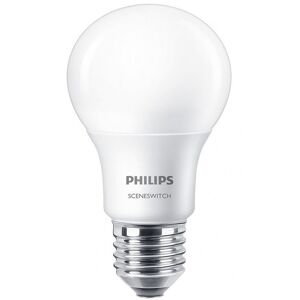 PHILIPS - LED Lamp - SceneSwitch 827 A60 - E27 Fitting - Dimbaar - 1.6W-7.5W - Warm Wit 2200K-2700K   Vervangt 16W-60W