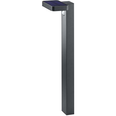 BES LED LED Solar Tuinverlichting - Paal/Sokkel - Trion Escarino - Zonne-energie - Bewegingssensor - 4W - Spatwaterdicht IP44 - Mat Antraciet - RVS BES LED LED Solar Tuinverlichting - Paal/Sokkel - Trion Escarino - Zonne-energie - Bewegingssensor - 4W - Spatwaterdicht IP44 - Mat Antraciet - RVS
