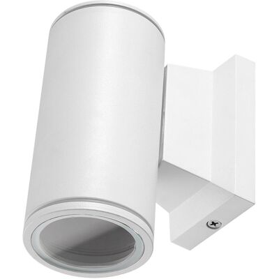 BES LED LED Tuinverlichting - Buitenlamp - Aigi Wally Down - GU10 Fitting - 1-lichts - Mat Wit - Rond - Aluminium BES LED LED Tuinverlichting - Buitenlamp - Aigi Wally Down - GU10 Fitting - 1-lichts - Mat Wit - Rond - Aluminium