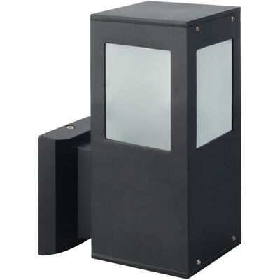 BES LED LED Tuinverlichting - Buitenlamp - Kavy 2 - Wand - Aluminium Mat Zwart - E27 - Vierkant BES LED LED Tuinverlichting - Buitenlamp - Kavy 2 - Wand - Aluminium Mat Zwart - E27 - Vierkant