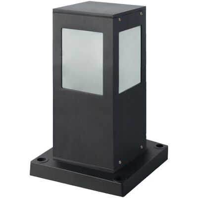 BES LED LED Tuinverlichting - Buitenlamp - Kavy 3 - Staand - Aluminium Mat Zwart - E27 - Vierkant BES LED LED Tuinverlichting - Buitenlamp - Kavy 3 - Staand - Aluminium Mat Zwart - E27 - Vierkant
