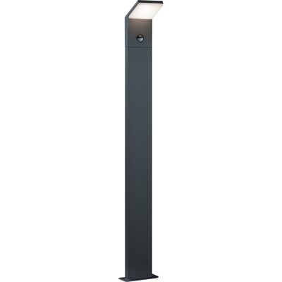 BES LED LED Tuinverlichting met Bewegingssensor - Staand - Buitenlamp - Trion Pearly XL - 8W - Warm Wit 3000K - Waterdicht IP54 - Mat Antraciet - Aluminium BES LED LED Tuinverlichting met Bewegingssensor - Staand - Buitenlamp - Trion Pearly XL - 8W - Warm Wit 3000K - Waterdicht IP54 - Mat Antraciet - Aluminium