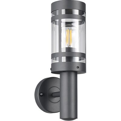 BES LED LED Tuinverlichting - Buitenlamp - Wandlamp - Trion Paulo - E27 Fitting - Spatwaterdicht IP44 - Antraciet - Metaal BES LED LED Tuinverlichting - Buitenlamp - Wandlamp - Trion Paulo - E27 Fitting - Spatwaterdicht IP44 - Antraciet - Metaal
