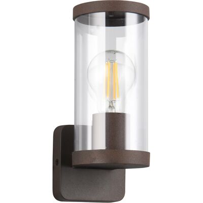 BES LED LED Tuinverlichting - Buitenlamp - Wandlamp - Trion Tino - E27 Fitting - Spatwaterdicht IP44 - Bruin - Aluminium BES LED LED Tuinverlichting - Buitenlamp - Wandlamp - Trion Tino - E27 Fitting - Spatwaterdicht IP44 - Bruin - Aluminium