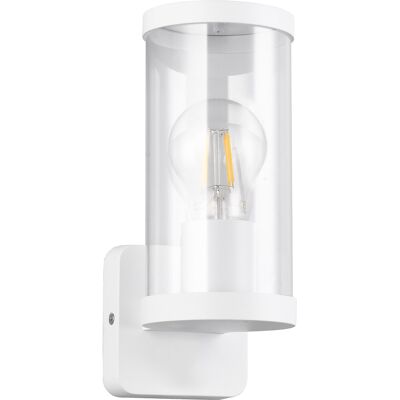 BES LED LED Tuinverlichting - Buitenlamp - Wandlamp - Trion Tino - E27 Fitting - Spatwaterdicht IP44 - Mat Wit - Aluminium BES LED LED Tuinverlichting - Buitenlamp - Wandlamp - Trion Tino - E27 Fitting - Spatwaterdicht IP44 - Mat Wit - Aluminium