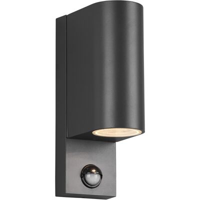 BES LED LED Tuinverlichting met Bewegingssensor - Buitenlamp - Trion Royinda Up and Down - GU10 Fitting - Spatwaterdicht IP44 - Rond - Mat Antraciet - Aluminium BES LED LED Tuinverlichting met Bewegingssensor - Buitenlamp - Trion Royinda Up and Down - GU10 Fitting - Spatwaterdicht IP44 - Rond - Mat Antraciet - Aluminium