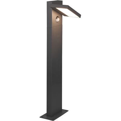 BES LED LED Tuinverlichting met Bewegingssensor - Staande Buitenlamp - Trion Ihson - 8W - Warm Wit 3000K - Draaibaar - Rechthoek - Mat Antraciet - Aluminium BES LED LED Tuinverlichting met Bewegingssensor - Staande Buitenlamp - Trion Ihson - 8W - Warm Wit 3000K - Draaibaar - Rechthoek - Mat Antraciet - Aluminium