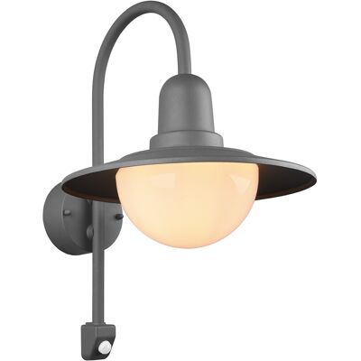 BES LED LED Tuinverlichting met Bewegingssensor - Wandlamp Buitenlamp - Trion Nomina - E27 Fitting - Rond - Mat Antraciet - Aluminium BES LED LED Tuinverlichting met Bewegingssensor - Wandlamp Buitenlamp - Trion Nomina - E27 Fitting - Rond - Mat Antraciet - Aluminium