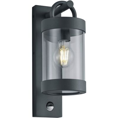 BES LED LED Tuinverlichting met Bewegingssensor - Wandlamp Buitenlamp - Trion Semby - E27 Fitting - Spatwaterdicht IP44 - Mat Antraciet - Aluminium BES LED LED Tuinverlichting met Bewegingssensor - Wandlamp Buitenlamp - Trion Semby - E27 Fitting - Spatwaterdicht IP44 - Mat Antraciet - Aluminium