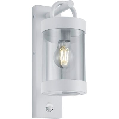 BES LED LED Tuinverlichting met Bewegingssensor - Wandlamp Buitenlamp - Trion Semby - E27 Fitting - Spatwaterdicht IP44 - Mat Wit - Aluminium BES LED LED Tuinverlichting met Bewegingssensor - Wandlamp Buitenlamp - Trion Semby - E27 Fitting - Spatwaterdicht IP44 - Mat Wit - Aluminium
