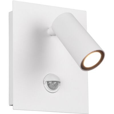 BES LED LED Tuinverlichting met Bewegingssensor - Wandlamp Buitenlamp - Trion Sonei - 3W - Warm Wit 3000K - 1-lichts - Vierkant - Mat Wit - Aluminium BES LED LED Tuinverlichting met Bewegingssensor - Wandlamp Buitenlamp - Trion Sonei - 3W - Warm Wit 3000K - 1-lichts - Vierkant - Mat Wit - Aluminium