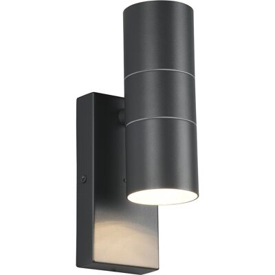 BES LED LED Tuinverlichting met Dag en Nacht Sensor - Buitenlamp - Trion Lorida Up and Down - GU10 Fitting - Spatwaterdicht IP44 - Rond - Mat Antraciet - Aluminium BES LED LED Tuinverlichting met Dag en Nacht Sensor - Buitenlamp - Trion Lorida Up and Down - GU10 Fitting - Spatwaterdicht IP44 - Rond - Mat Antraciet - Aluminium