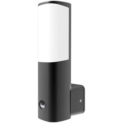 BES LED LED Tuinverlichting met Sensor - Buitenlamp - Brinton Tarin - 7W - Warm Wit 3000K - Mat Antraciet - Rond - Aluminium BES LED LED Tuinverlichting met Sensor - Buitenlamp - Brinton Tarin - 7W - Warm Wit 3000K - Mat Antraciet - Rond - Aluminium