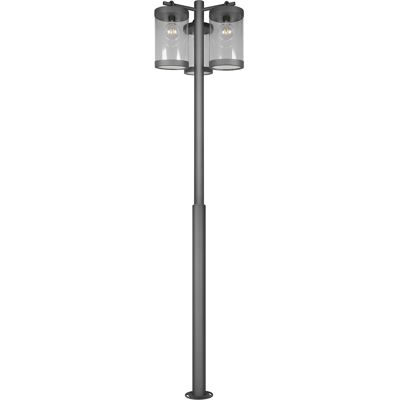 BES LED LED Tuinverlichting - Staande Buitenlamp - Bemsi - E27 Fitting - 3-lichts - Antraciet - Gegoten Aluminium BES LED LED Tuinverlichting - Staande Buitenlamp - Bemsi - E27 Fitting - 3-lichts - Antraciet - Gegoten Aluminium