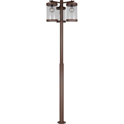 BES LED LED Tuinverlichting - Staande Buitenlamp - Bemsi - E27 Fitting - 3-lichts - Roestkleur - Gegoten Aluminium BES LED LED Tuinverlichting - Staande Buitenlamp - Bemsi - E27 Fitting - 3-lichts - Roestkleur - Gegoten Aluminium
