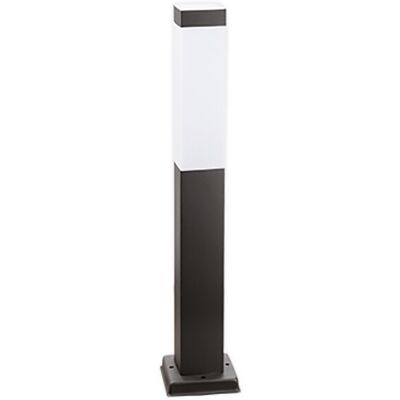 BES LED LED Tuinverlichting - Staande Buitenlamp - Prixa Havini - RVS - Mat Zwart - E27 Fitting - Vierkant - 45cm BES LED LED Tuinverlichting - Staande Buitenlamp - Prixa Havini - RVS - Mat Zwart - E27 Fitting - Vierkant - 45cm