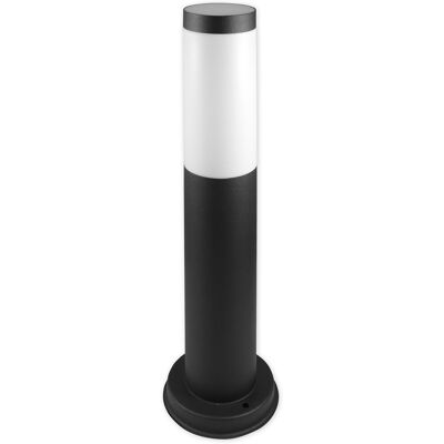 BES LED LED Tuinverlichting - Staande Buitenlamp - Prixa Malini - RVS - Mat Zwart - E27 Fitting - Rond - 45cm BES LED LED Tuinverlichting - Staande Buitenlamp - Prixa Malini - RVS - Mat Zwart - E27 Fitting - Rond - 45cm