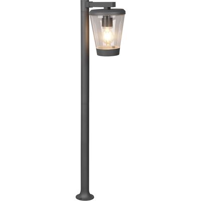 BES LED LED Tuinverlichting - Staande Buitenlamp - Trion Civonu - E27 Fitting - 1-lichts - Spatwaterdicht IP44 - Rond - Mat Antraciet - Aluminium BES LED LED Tuinverlichting - Staande Buitenlamp - Trion Civonu - E27 Fitting - 1-lichts - Spatwaterdicht IP44 - Rond - Mat Antraciet - Aluminium
