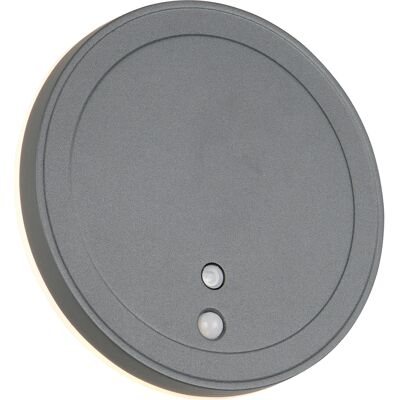 BES LED LED Tuinverlichting - Trion Argo - Wandlamp Buitenlamp - 1 Lichtpunt van 2 Watt - Warm Wit 3000K - Schemeringsensor - Bewegingssensor - Op Batterijen - Rond - Antraciet - Aluminium BES LED LED Tuinverlichting - Trion Argo - Wandlamp Buitenlamp - 1 Lichtpunt van 2 Watt - Warm Wit 3000K - Schemeringsensor - Bewegingssensor - Op Batterijen - Rond - Antraciet - Aluminium