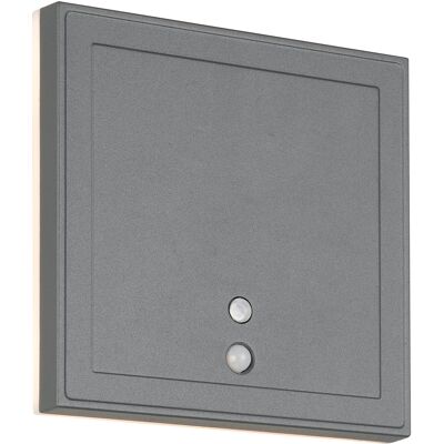 BES LED LED Tuinverlichting - Trion Argo - Wandlamp Buitenlamp - 1 Lichtpunt van 2 Watt - Warm Wit 3000K - Schemeringsensor - Bewegingssensor - Op Batterijen - Vierkant - Antraciet - Aluminium BES LED LED Tuinverlichting - Trion Argo - Wandlamp Buitenlamp - 1 Lichtpunt van 2 Watt - Warm Wit 3000K - Schemeringsensor - Bewegingssensor - Op Batterijen - Vierkant - Antraciet - Aluminium