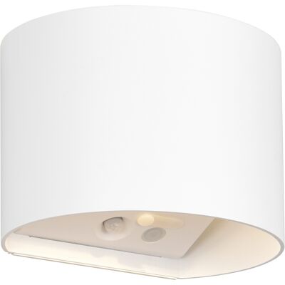 BES LED LED Tuinverlichting - Trion Elan - Wandlamp Buitenlamp - 2 Lichtpunten Boven en Onder van 1 Watt - Warm Wit 3000K - Bewegingssensor - Op Batterijen - Halfrond - Mat Wit - Kunststof BES LED LED Tuinverlichting - Trion Elan - Wandlamp Buitenlamp - 2 Lichtpunten Boven en Onder van 1 Watt - Warm Wit 3000K - Bewegingssensor - Op Batterijen - Halfrond - Mat Wit - Kunststof