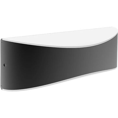 BES LED LED Tuinverlichting - Tuinlamp - Brinton Piri Up and Down - Wandlamp Buiten - 10W - Warm Wit 3000K - Ovaal - Mat Antraciet - Aluminium BES LED LED Tuinverlichting - Tuinlamp - Brinton Piri Up and Down - Wandlamp Buiten - 10W - Warm Wit 3000K - Ovaal - Mat Antraciet - Aluminium