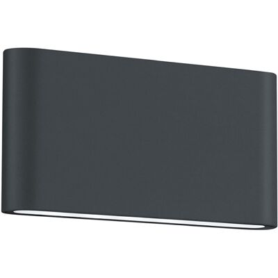 BES LED LED Tuinverlichting - Tuinlamp - Trion Thino - Wand - 8W - Mat Antraciet - Aluminium BES LED LED Tuinverlichting - Tuinlamp - Trion Thino - Wand - 8W - Mat Antraciet - Aluminium