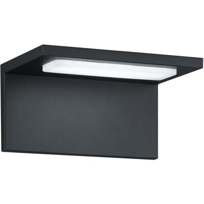 BES LED LED Tuinverlichting - Tuinlamp - Trion Tovery - Wand - 6W - Waterdicht IP54 - Mat Antraciet - Aluminium BES LED LED Tuinverlichting - Tuinlamp - Trion Tovery - Wand - 6W - Waterdicht IP54 - Mat Antraciet - Aluminium