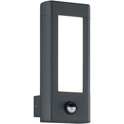 BES LED LED Tuinverlichting - Tuinlamp - Trion Rhinon - Wand - Bewegingssensor - 9W - Mat Antraciet - Aluminium BES LED LED Tuinverlichting - Tuinlamp - Trion Rhinon - Wand - Bewegingssensor - 9W - Mat Antraciet - Aluminium
