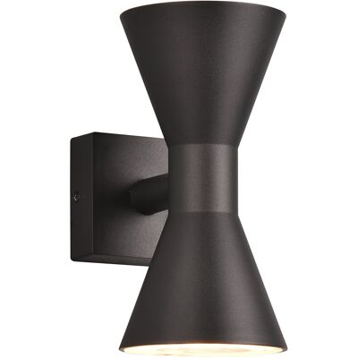 BES LED LED Tuinverlichting - Wandlamp Buitenlamp - Trion Ardis Up and Down - GU10 Fitting - Spatwaterdicht IP44 - Rond - Mat Zwart - Aluminium BES LED LED Tuinverlichting - Wandlamp Buitenlamp - Trion Ardis Up and Down - GU10 Fitting - Spatwaterdicht IP44 - Rond - Mat Zwart - Aluminium