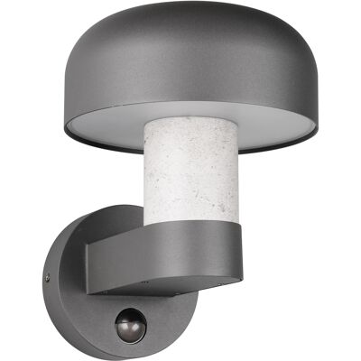 BES LED LED Tuinverlichting - Wandlamp Buitenlamp - Trion Freek - E27 Fitting - Rond - IP54 - Bewegingssensor - Betongrijs- Aluminium BES LED LED Tuinverlichting - Wandlamp Buitenlamp - Trion Freek - E27 Fitting - Rond - IP54 - Bewegingssensor - Betongrijs- Aluminium