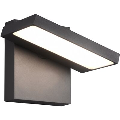 BES LED LED Tuinverlichting - Wandlamp Buitenlamp - Trion Ihson - 8W - Warm Wit 3000K - Draaibaar - Vierkant - Mat Antraciet - Aluminium BES LED LED Tuinverlichting - Wandlamp Buitenlamp - Trion Ihson - 8W - Warm Wit 3000K - Draaibaar - Vierkant - Mat Antraciet - Aluminium